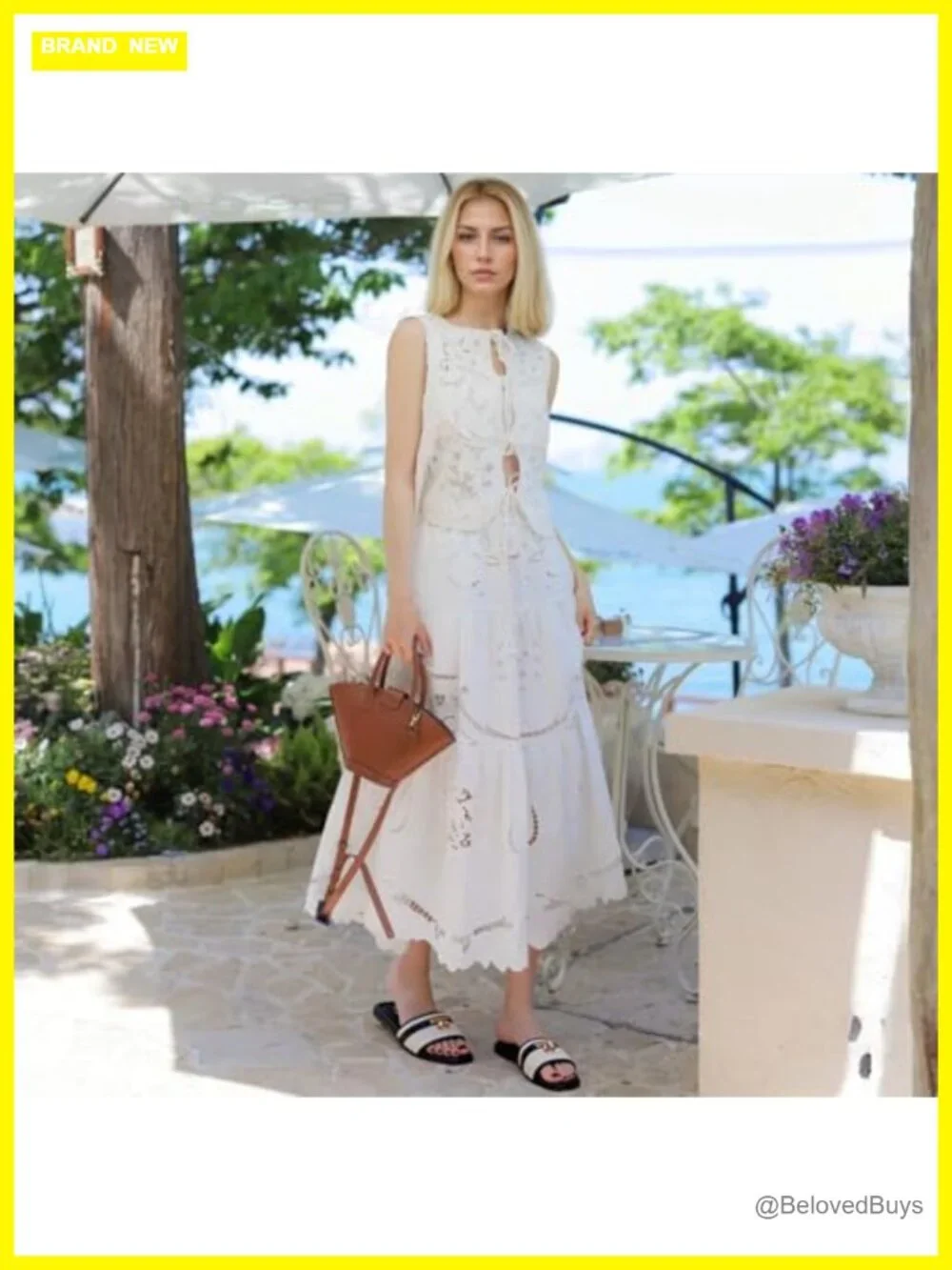 Women's Faux Leather Square Toe Flat Sandals Slip On Slide Dressy Summer
